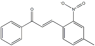 2-ニトロ-4′-メチルカルコン 化学構造式