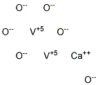 Calcium divanadium(V) hexaoxide Struktur
