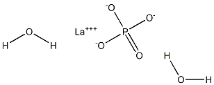 Lanthanum(III) orthophosphate dihydrate,,结构式