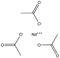 Neodymium(III) acetate 化学構造式