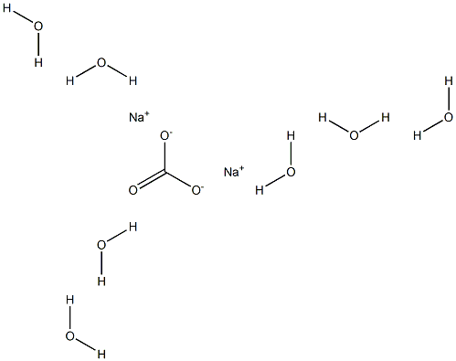 Sodium carbonate heptahydrate Struktur