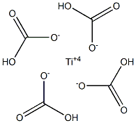 Titanium(IV) bicarbonate Struktur