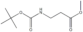 BOC-beta-Alanine methyl ester,,结构式