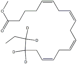 Arachidonic Acid-17,17,18,18-D4 Methyl Ester 结构式