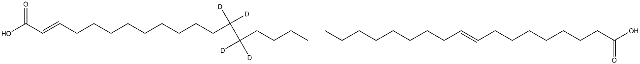 Octadecenoic Acid-13,13,14,14-D4   (Elaidic Acid),,结构式