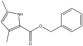 3,5-二甲基-2-吡咯甲酸苄酯, , 结构式