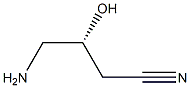 (R)-4-氨基-3-羟基丁腈,,结构式