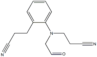N- cyanoethyl -N- oxoethyl cyanoethyl aniline Struktur