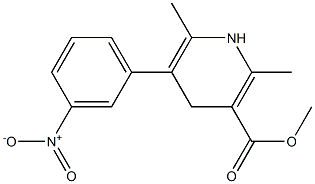 Methyl 2,6-dimethyl-5- (3-nitrophenyl) -1,4-dihydropyridine-3-carboxylic acid Structure