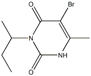 5-bromo-3-sec-butyl-6-methyluracil Struktur