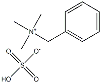 Trimethyl benzyl ammonium hydrogen sulfate Structure