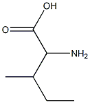 D-2-氨基-3-甲基戊酸,,结构式