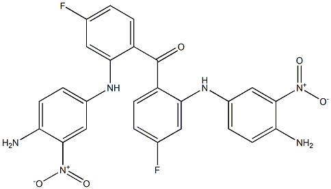 4-氨基-3-硝基苯胺-4-氟苯基甲酮 结构式