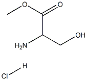 DL-丝氨酸甲脂盐酸盐, , 结构式