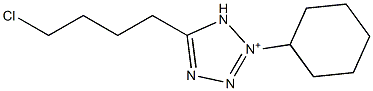 N-cyclohexyl-5-(4-chlorobutyl)tetrazolium Struktur