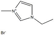 1-ethyl-3-methylimidazolium bromide 化学構造式