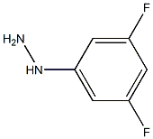 3,5-二氟苯肼, , 结构式