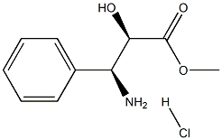 (2R,3S)-3-PHENYLISOSERINEMETHYLESTERHYDROCHLORIDE Struktur