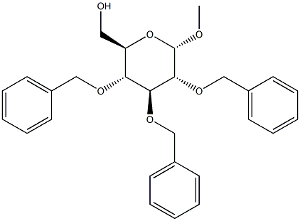 Methyl2,3,4-tri-O-benzyl-a-D-glucopyranoside 结构式