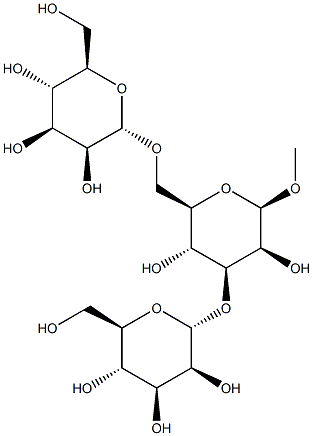 Methyl3,6-di-O-(a-D-mannopyranosyl)-b-D-mannopyranoside 化学構造式