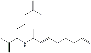 (3E)-N-(1-Isopropenyl-5-methyl-5-hexenyl)-8-methyl-3,8-nonadien-2-amin e,,结构式