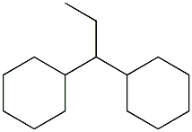 1,1-Dicyclohexylpropane.,,结构式