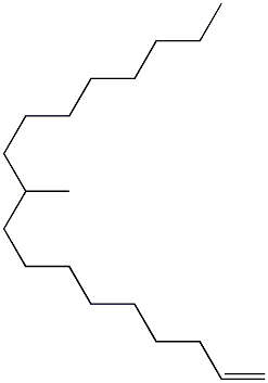 10-Methyl-1-octadecene Structure