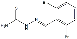 2,6-Dibromobenzaldehyde thiosemicarbazone 化学構造式
