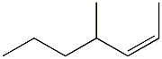 cis-4-Methyl-2-heptene. Struktur