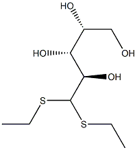 d-Ribose diethylmercaptal Structure