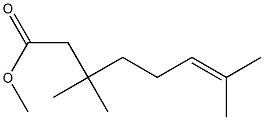 Methyl 3,3,7-trimethyl-6-octenoate Structure