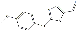 2-(4-Methoxyphenoxy)-1,3-thiazole-5-carboxaldehyde Structure