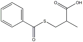 3-(Benzoylthio)-2-methylpropanoic acid Structure