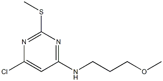 6-Chloro-N-(3-methoxypropyl)-2-(methylthio)pyrimidin-4-amine Structure