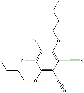 1,4-DIBUTOXY-DICYANODICHLOROBENZENE,,结构式