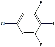 2-氟-4-氯-6-溴碘苯 结构式