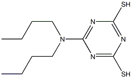 2-di-n-butylamino-4,6-dimercapto-1,3,5-triazine Struktur