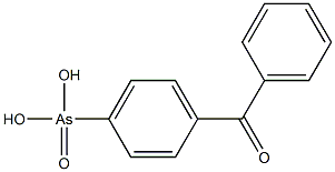 二苯基酮-4-胂酸, , 结构式