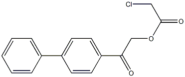 p-phenylphenacyl chloroacetate Structure