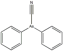 diphenylcyanoarsine Struktur