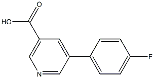 5-(p-Fluorophenyl)Nicotinic Acid,,结构式