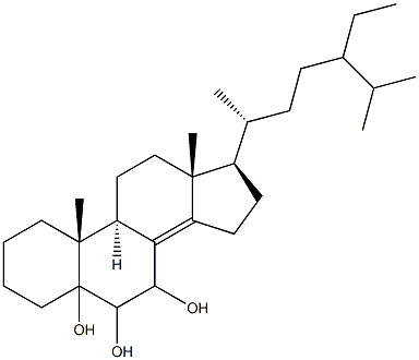 24-ethylcholest-8(14)-ene-5,6,7-triol 化学構造式