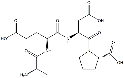 alanyl-glutamyl-aspartylprolyine,,结构式