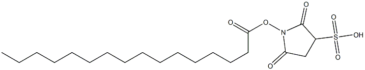 sulfo-N-succinimidyl palmitate 化学構造式