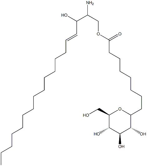 glucosyloctanoylsphingosine Structure