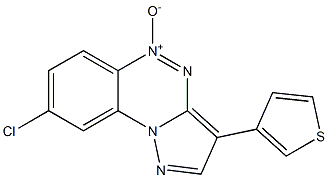 3-(thien-3-yl)-8-chloropyrazolo(5,1-c)(1,2,4)benzotriazine 5-oxide 结构式