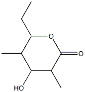 2,4-dimethyl-3,5-dihydroxy-n-heptanoic acid delta lactone 化学構造式