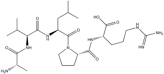 alanyl-valyl-leucyl-prolyl-arginine,,结构式