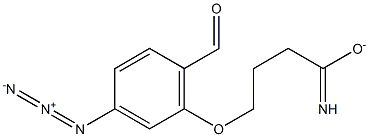 4-(6-formyl-3-azidophenoxy)butyrimidate