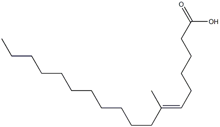 7-methyl-6-octadecenoic acid Structure